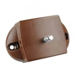 OCS Toiletdrukknopslot Bruin Spanjolet