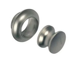 OCS Knop Drukknopslot Mat Zilver