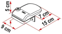 Fiamma Safe Door Frame Veiligheidsslot -Avonturen Plein 42442 fiamma safe door frame veiligheidsslot