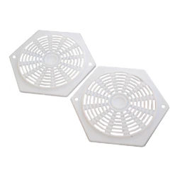 OCS Rozet Opbouw Wit 70 Mm Zeskant