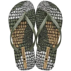 Ipanema I Love Safari Slipper Dames Groen