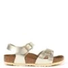 Birkenstock Rio Narrow Sandaal Kids Goud -Avonturen Plein 77557 birkenstock rio kids bf electric metallic gold narrow mt24
