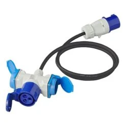 ProPlus Verloopkabel 150 Cm Van CEE Stekker Naar 2x Schuko + 1x CEE Stekkerdoos