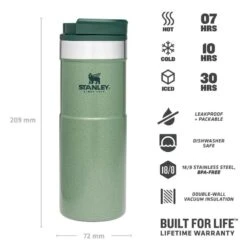 Stanley The NeverLeak Travel Mug 0,47 L Groen -Avonturen Plein 82031 stanley the neverleak travel mug 047 l