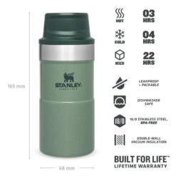 Stanley The Trigger-Action Travel Mug 0,25L Groen -Avonturen Plein 82036 stanley the trigger action travel mug 025l