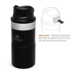 Stanley The Trigger-Action Travel Mug 0,25L Zwart -Avonturen Plein 82040 stanley the trigger action travel mug 025l