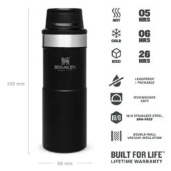 Stanley The Trigger-Action Travel Mug 0.35L Zwart -Avonturen Plein 82051 stanley the trigger action travel mug 035l