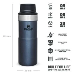 Stanley The Trigger-Action Travel Mug 0,35L Blauw -Avonturen Plein 82056 stanley the trigger action travel mug 035l