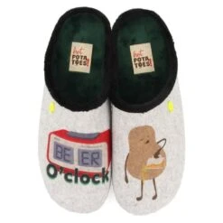 Hot Potatoes Bezau Beer O'clock Slof Heren Grijs