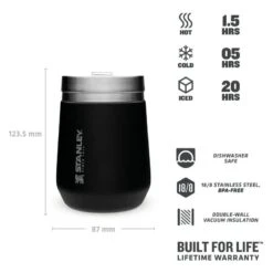 Stanley The Everyday GO Tumbler 0,3L Zwart -Avonturen Plein 82137 stanley the everyday go tumbler 03l