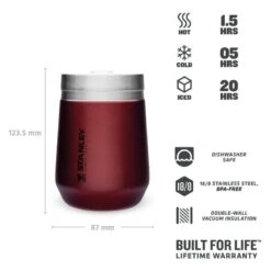 Stanley The Everyday GO Tumbler 0,3L Rood -Avonturen Plein 82141 stanley the everyday go tumbler 03l