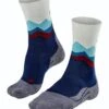 Falke TK2 Crest Wandelsok Dames Donkerblauw -Avonturen Plein 85759 falke tk2 crest wandelsok dames