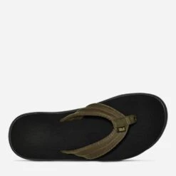 Teva Voya Canvas Flip Slipper Heren Groen -Avonturen Plein 86734 teva voya canvas flip slipper heren
