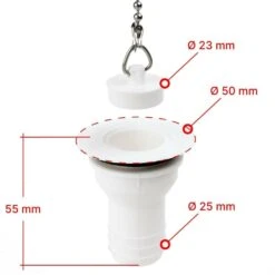 Comet Afvoerplug Recht Ø25mm