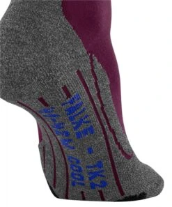 Falke TK2 Explore Cool Wandelsok Dames Paars -Avonturen Plein 91200 falke tk2 cool wandelsok dames